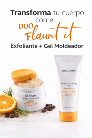 ChatGPT Image 19 ene 2026, 23_18_49 Dúo flaunt it Gel exfoliante + moldeador